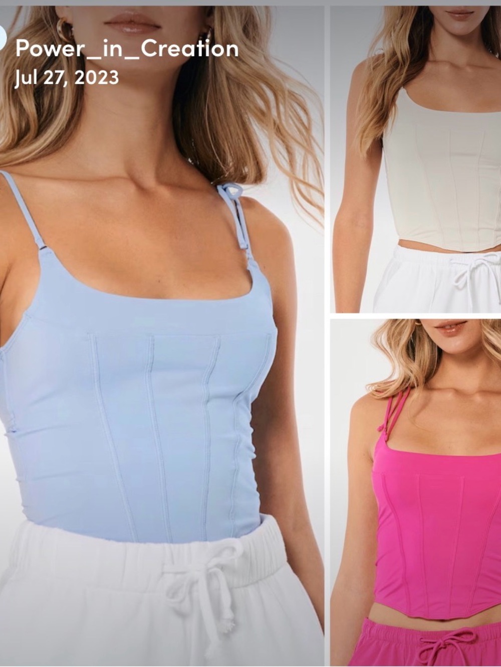 Gilly Hicks Micro Corset light blue
